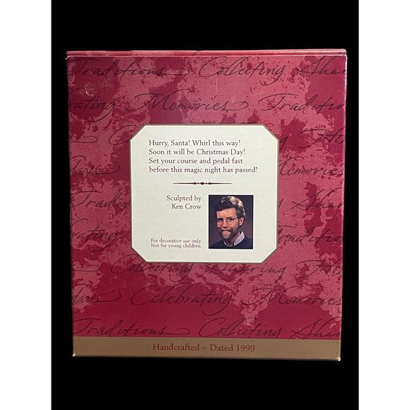 1999 Hallmark Keepsake Christmas Ornament Kringle’s Whirligig Vtg Santa Claus - Picture 5 of 6